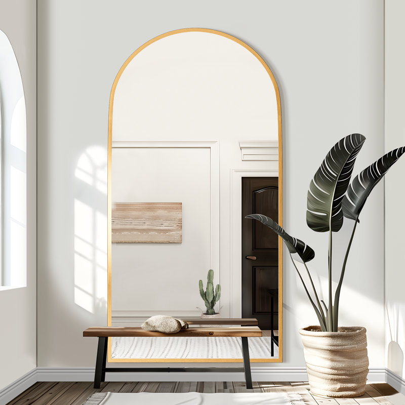 Miroir mural Krébiel, H 75 po x l 36 po, Or