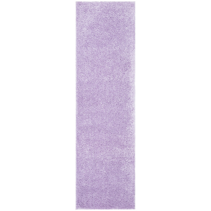 Peake Solid Colour Area Rug, Runner 69 x 244 cm, Lilac