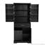Armoire de rangement autoportante pour salle de bain avec panier à linge inclinable-588318080