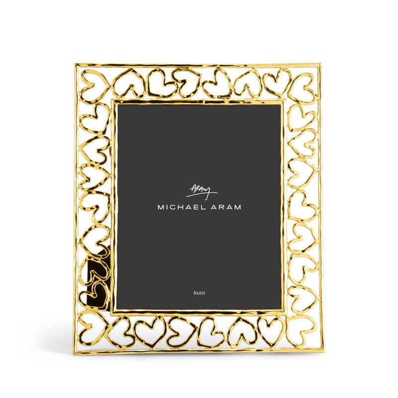 Heart Frame, 8" x 10", Gold