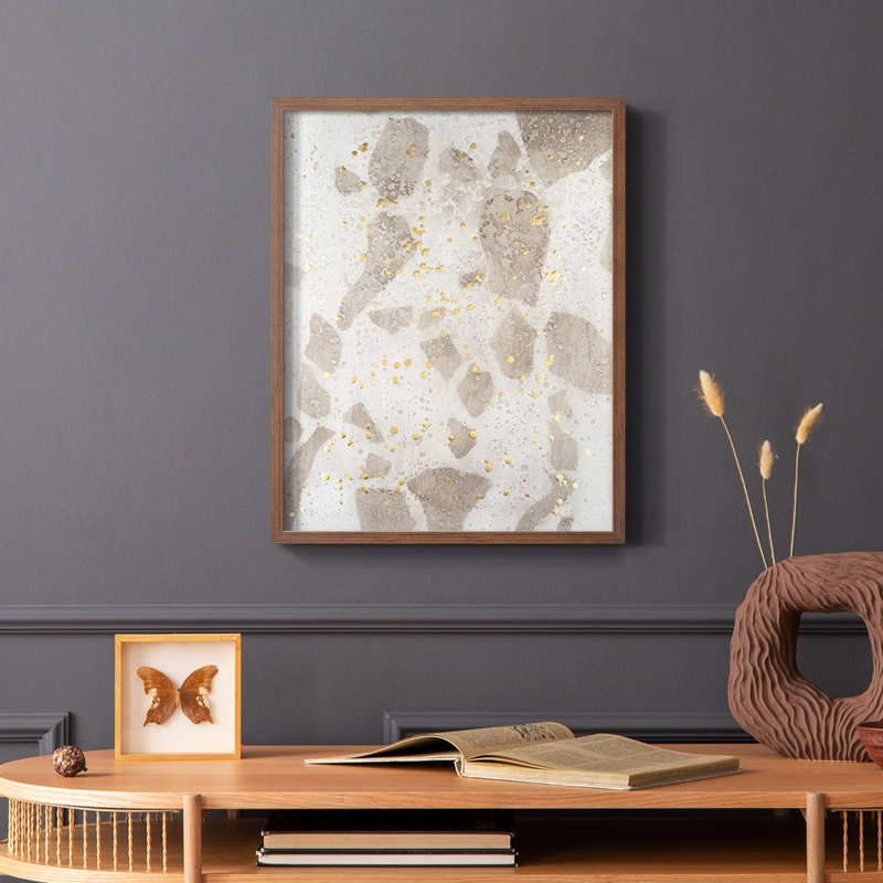 Chordata II, reproduction encadrée - bois massif, Brun, H 28 po x l 22 po