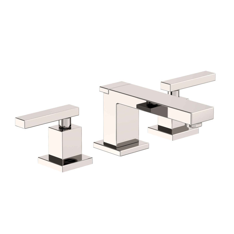 Skylar Widespread Bathroom Faucet with Drain Assembly, Polished Nickel