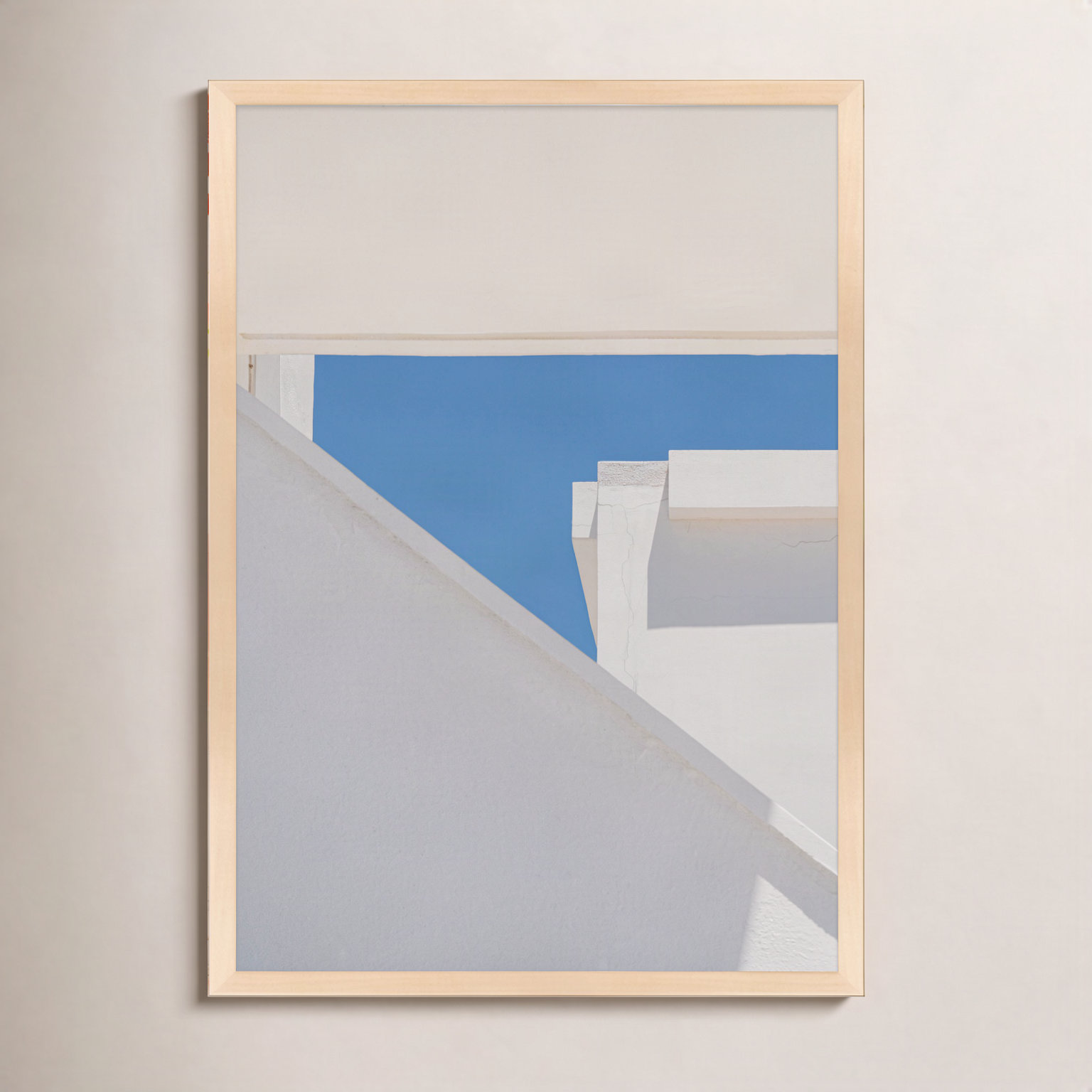 Afternoon in Greece No. 2 Print, 25" H x 17.5" W, Maple