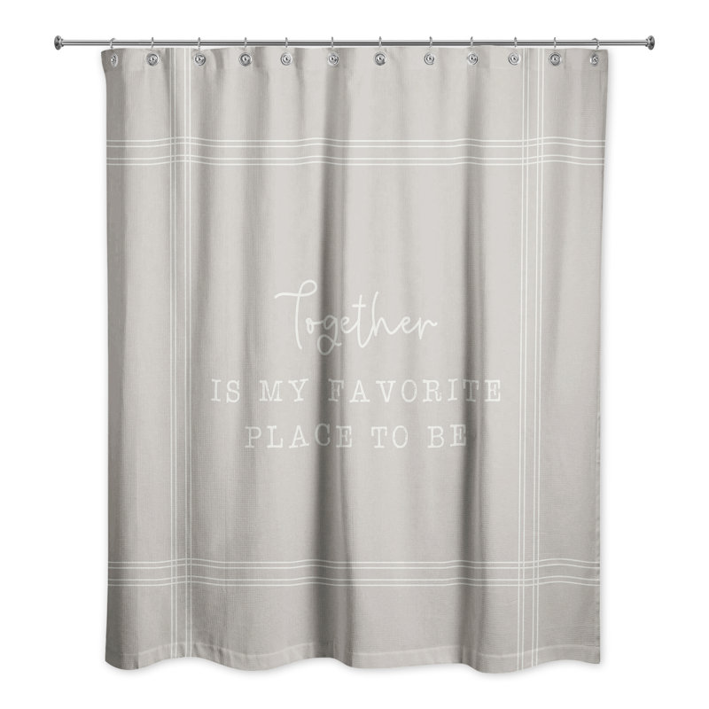 Perine Shower Curtain, Gray