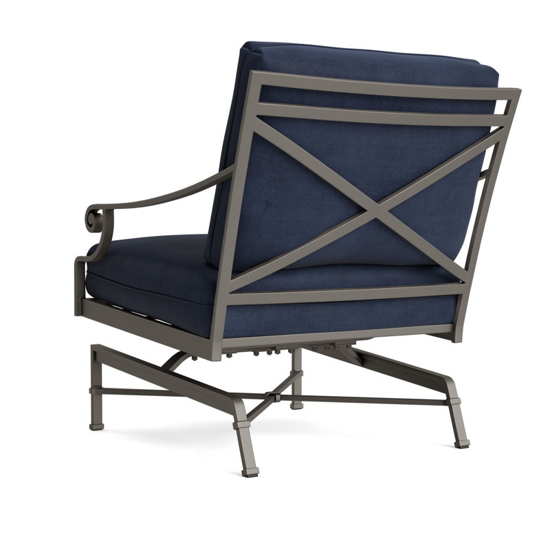Venetian Outdoor Lounge Chair, Mica, Fusion Neptune
