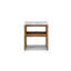 Table de bout moderne avec tablette de rangement 17,72 po Whisper Of Waves-1726235019