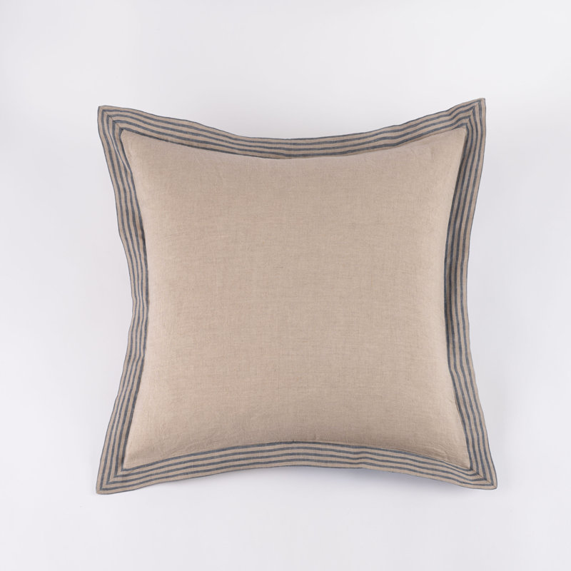 Nardi Steel Blue, Linen Sham - Euro, Euro Square, Steel Blue