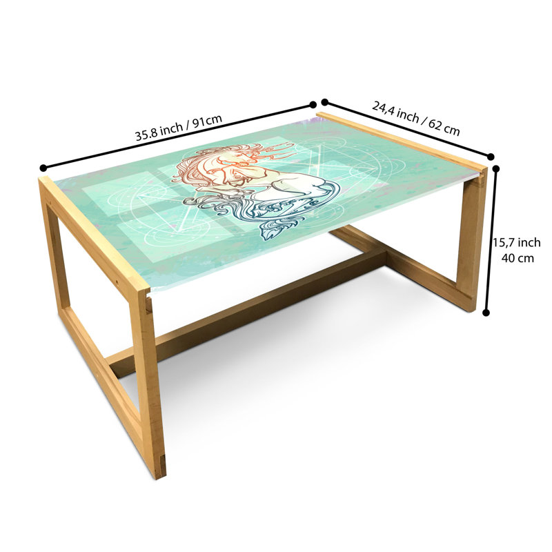 Jacques-James Sled Coffee Table, 90cm H x 62cm W x 40cm D