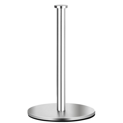 Stainless Steel Kitchen Roll Holder for Kitchen Countertop, Paper Towel Holders for Standard and Large Size Rolls