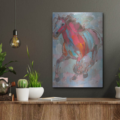 «Red Runner» par Hooshang Khorasani, art mural en métal