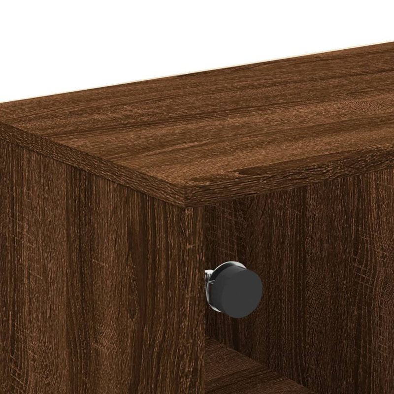 Aanuoluwa Coffee Table with Storage, Brown Oak