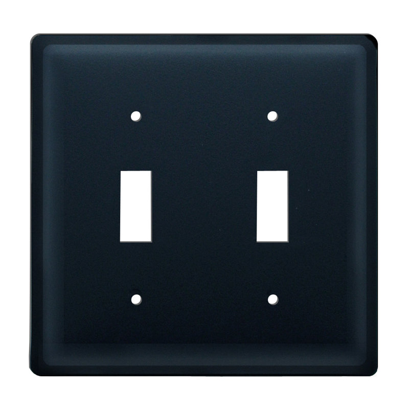 Plain 2-Gang Toggle Light Switch Wall Plate