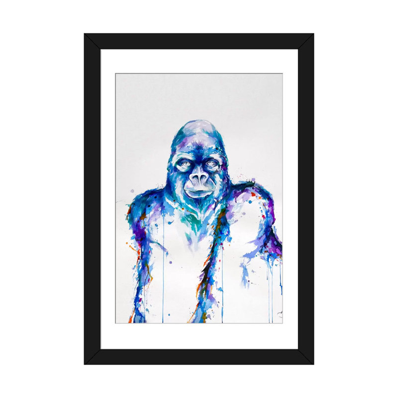 « oid âme » par marc allante, reproduction d’art sur toile, H 24 po x l 16 po x P 1 po, Papier d'art encadré noir, Blanc