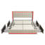 Upholstered Double Bed Frame With 4 Storage Drawers And Headboard, Platform Bed With LED And Charging Station, No Mattress, (Linen)-599167549-599167537
