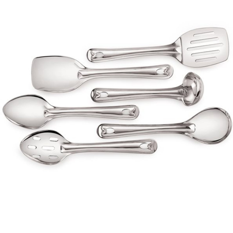 Elegant Stainless Steel 6-Piece Cooking Utensil Set