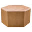 Console à grain hexagonal visible, bois massif, mobilier fonctionnel