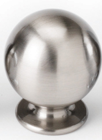 Bouton rond, Chrome poli, H 1,25 po x l 1 po x P 0,75 po