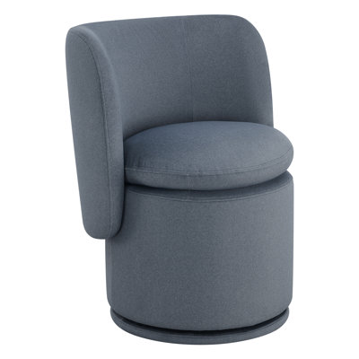 Adrielle Swivel Linen Dining Chair