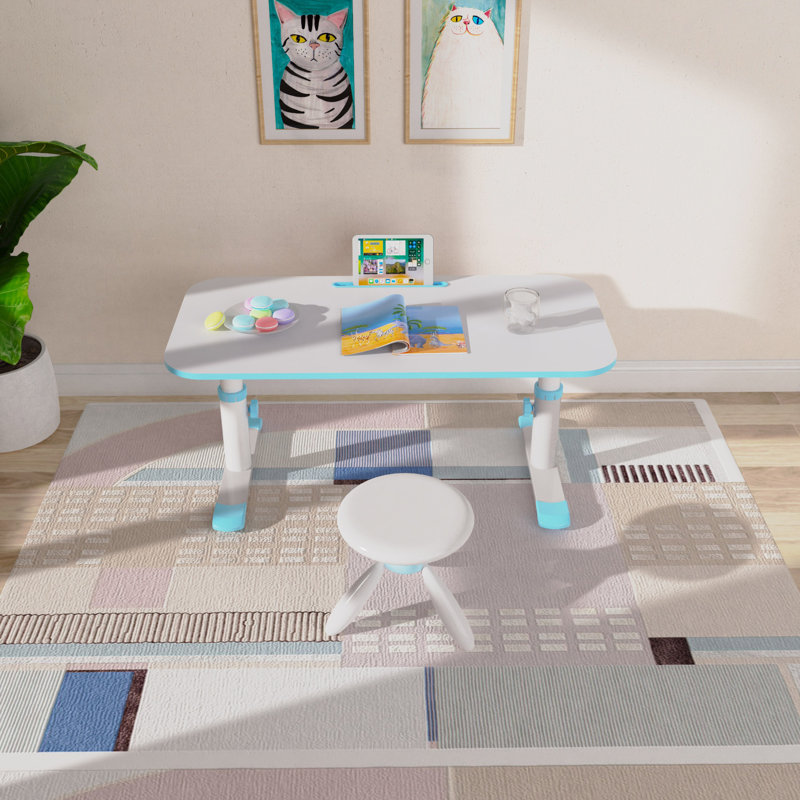 Bureau d'étude 39 "pour enfants, bureau multifonctionnel pour tout-petits, Bleu