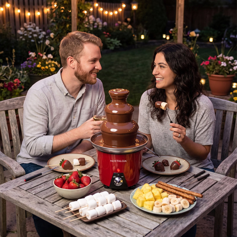 Nostalgia 3-Tier 1.5-Pound Chocolate Fondue Fountain