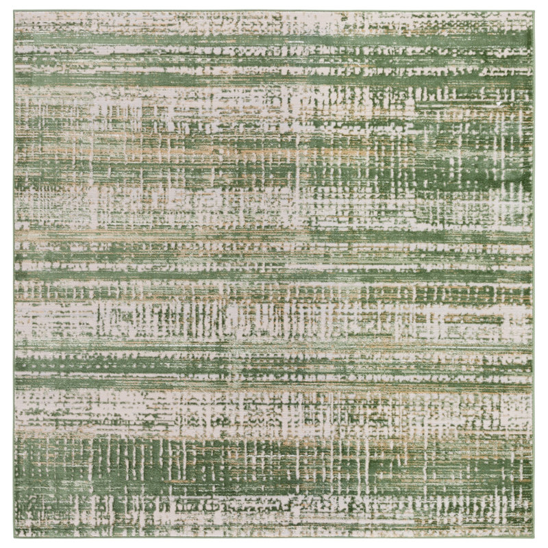 Boback Performance Abstract Rug, Square 6'7"
