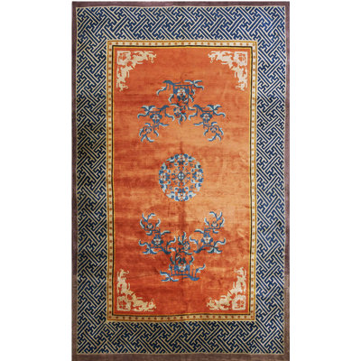 Antique Chinese Room Size Wool Rug
