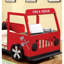 Conception moderne de camion de pompiers de style moderne avec tablette de tête de lit rembourrée et compartiment de rangement pour table