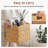 Wicker Storage Baskets with Liners, Water Hyacinth Handwoven Cube for Organizing-319806383