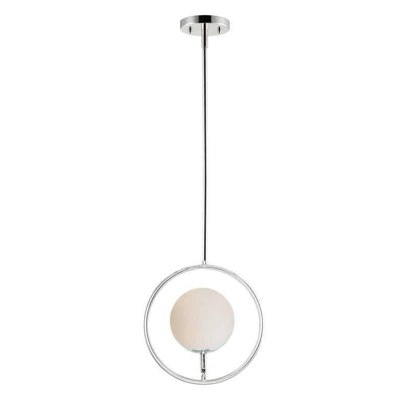 Decimus 1 - Light Polished Nickel Single Pendant