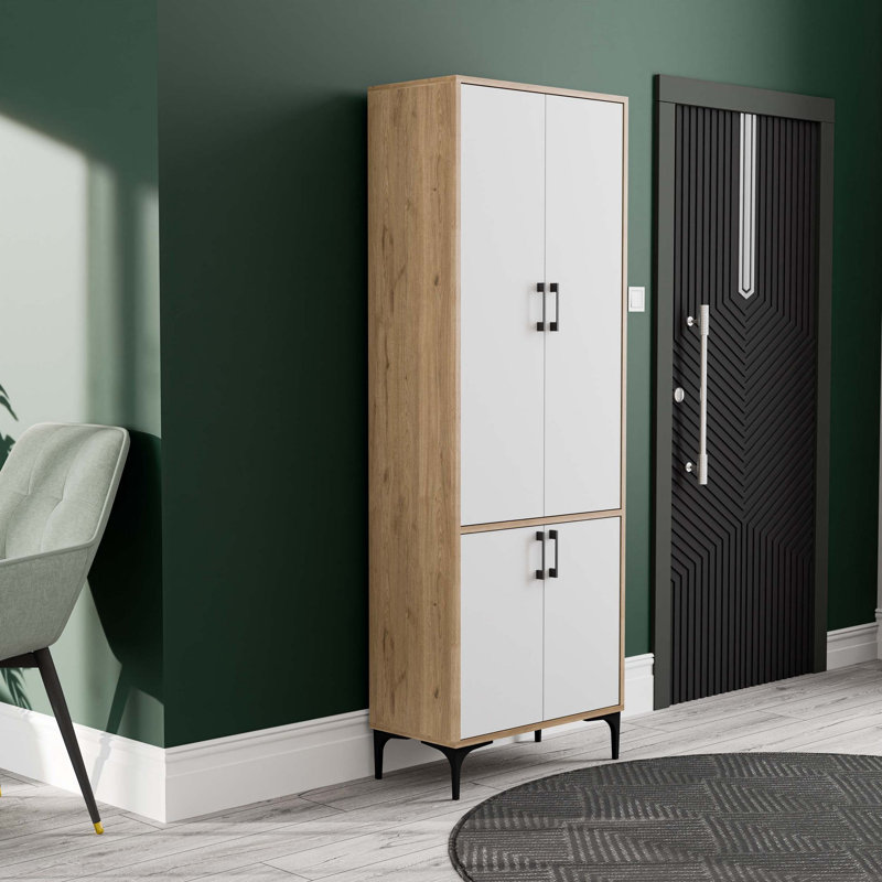 Kaleva Manufactured Wood Wardrobe, White/Oak