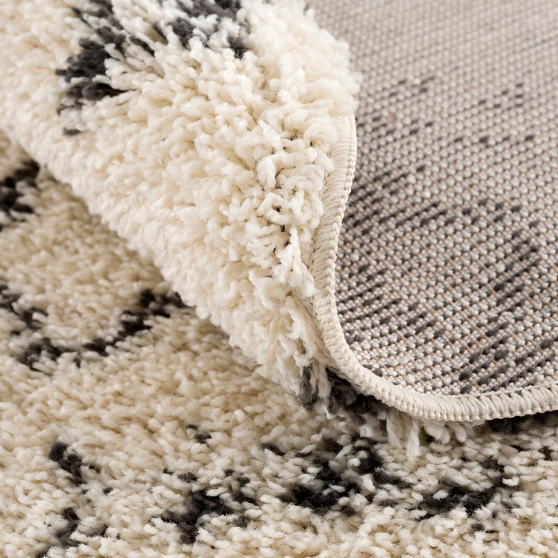 Tapis beige / noir Burvale, Rectangle 8 pi 10 po x 12 pi