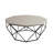 Modern Industrial Coffee Table, 35.4 x 15.0 x 35.4 Inches | 100% Melamine Coated Particle Board & 100% Metal Frame | Stylish & Durable Design for Living Room & Home Décor, Perfect for Any Space-1846941614