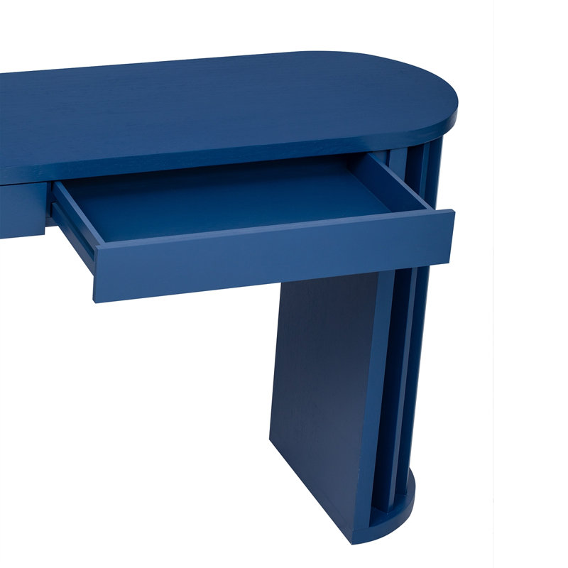 Console longue avec tiroirs en chêne 59 po Donnovan, Marine