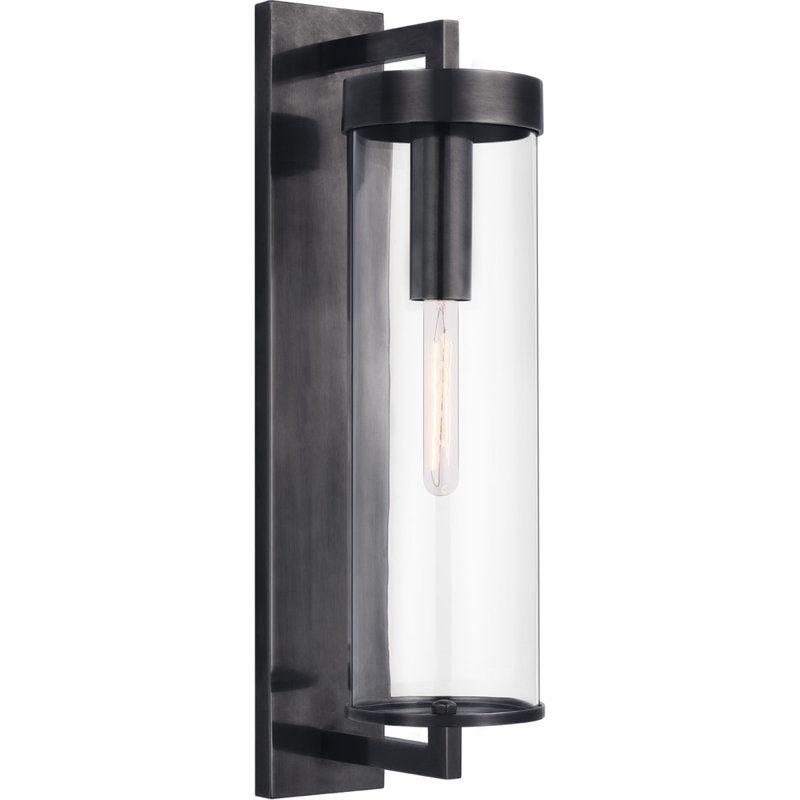 Kelly Wearstler Liaison Large Bracketed Outdoor Wall Sconce, Bronze
