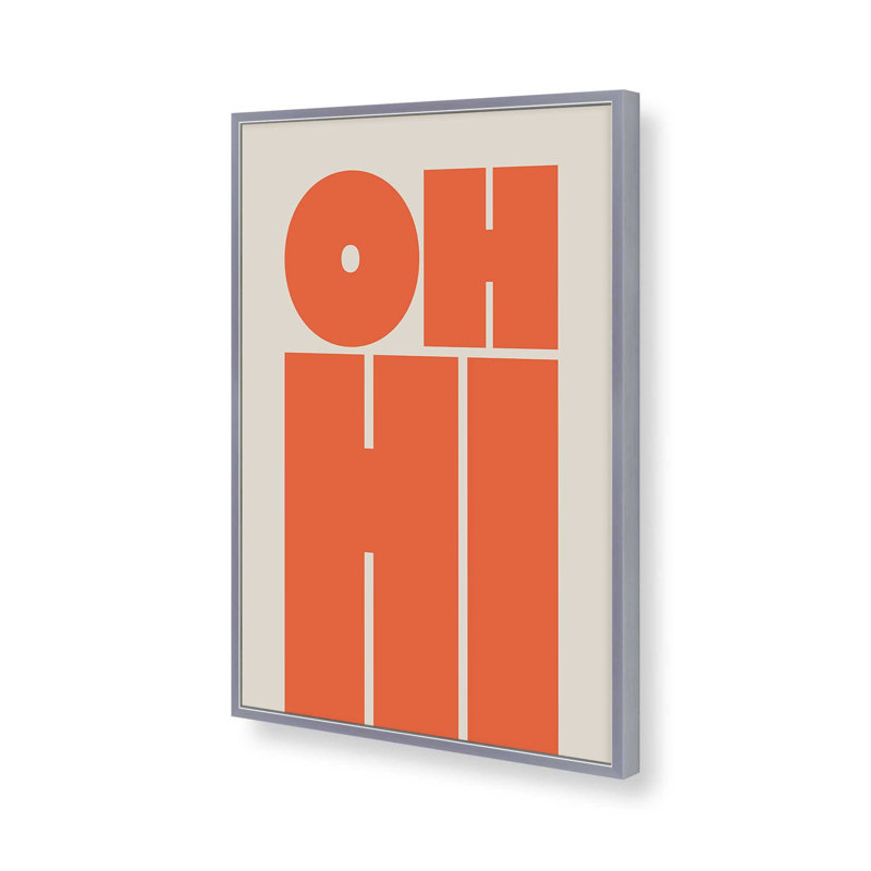 Impression sur toile "Oh Hi" par Garima Dhawan, H 48 po x l 36 po, Argent argent