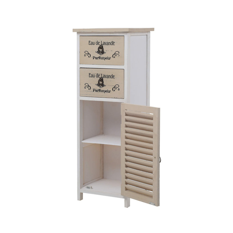Solid Wood 32 cm W Chest of 2 Drawers