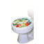 Adhésif décoratif pour siège de toilette Tropical Parrots - Toile de toilette réutilisable-49936993