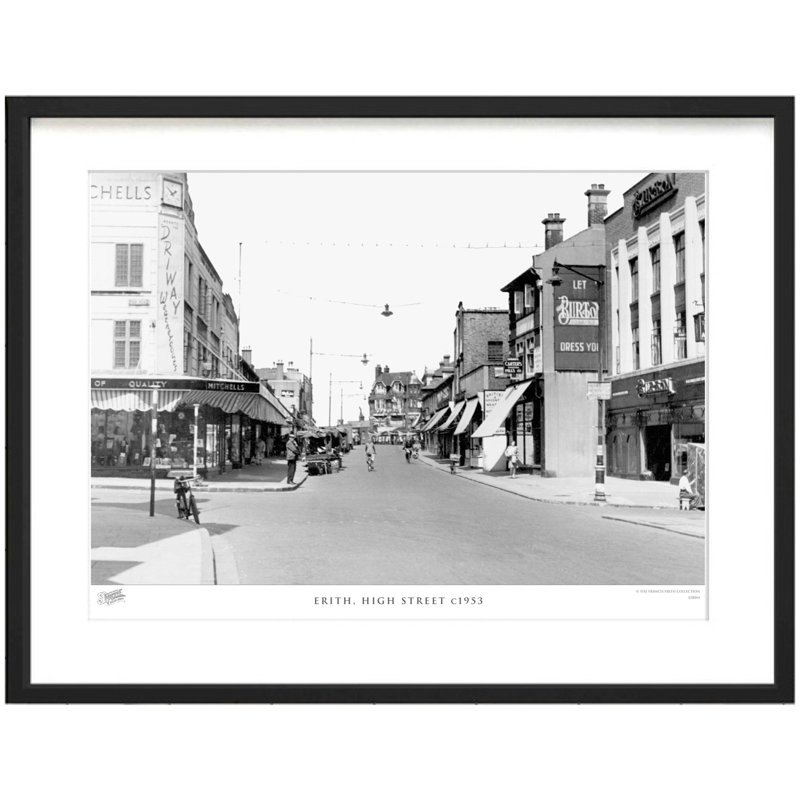 Erith, High Street C1953 by Francis Frith - Single Picture Frame Print, 40cm H x 50cm W x 2.3cm D