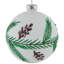 Boules de Noël scintillantes en verre avec pommes de pin - 4 po (100 mm) - 4 carats