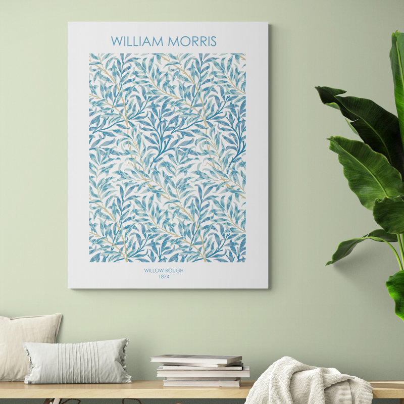 Willow Bough by William Morris - Print on Canvas, 61cm H x 41cm W x 4cm D