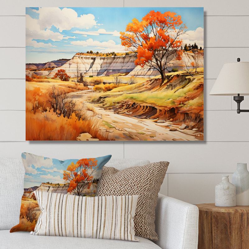 " Canada Alberta Badlands III ", 24" H x 32" W x 1" D, Wrapped Canvas
