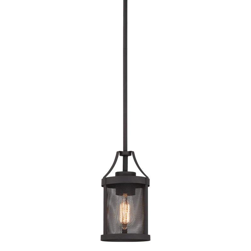 1 - Light Simple Pendant, Matte Black