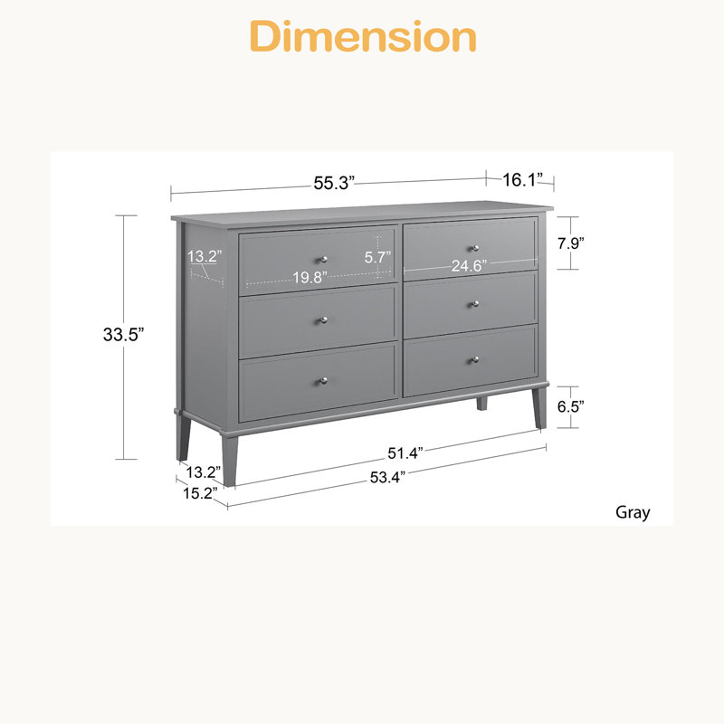 Commode 6 tiroirs