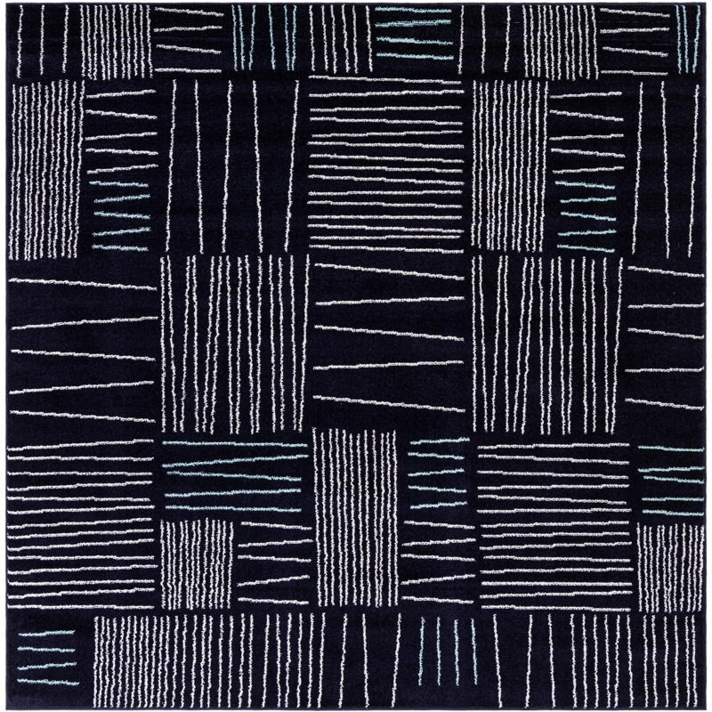 Anaka Geometric Indoor Rug, Square 7'10"