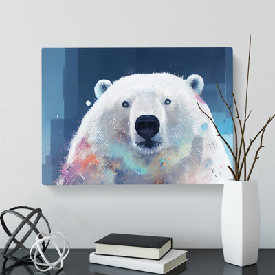 Polar Bear Painting Vol.4 - Wrapped Canvas
