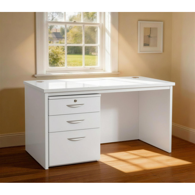 Haahris Writing Desk, White