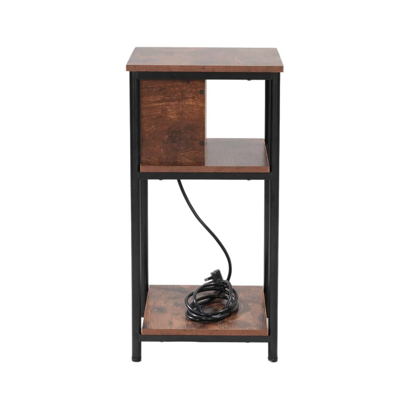 30cm W Metal Bedside Table
