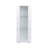 Storage Cabinets With Aluminum Strip Lamp,With Glass Shelves, For Living Room/Bedroom/Office