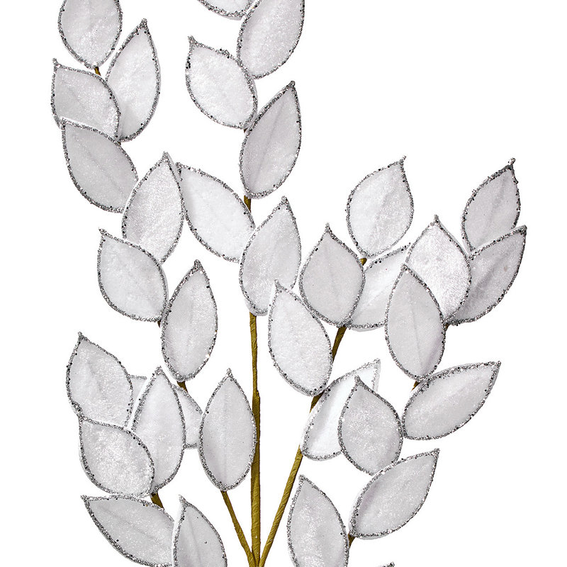 31 po Velours / Paillettes Ruscus , White