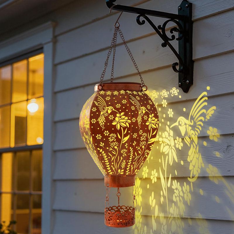 17 " Solar Powered Outdoor Lantern